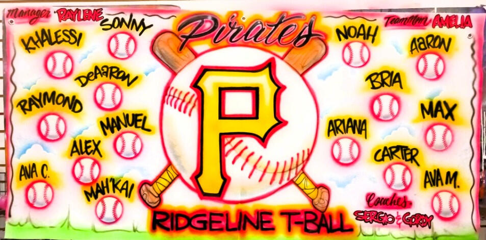 Custom airbrush banners