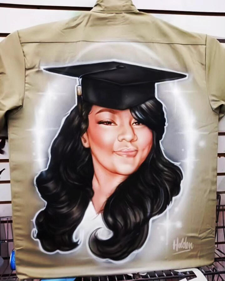 Individualized airbrush portrait